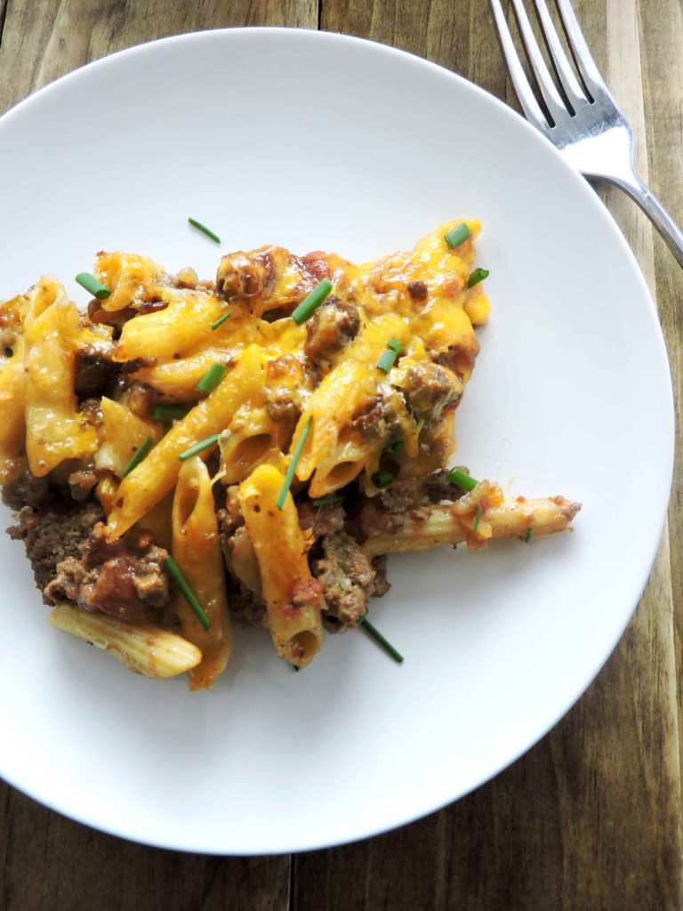 Protein Packed Cheeseburger Casserole