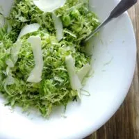 Brussel Sprout Salad with Herb Dressing