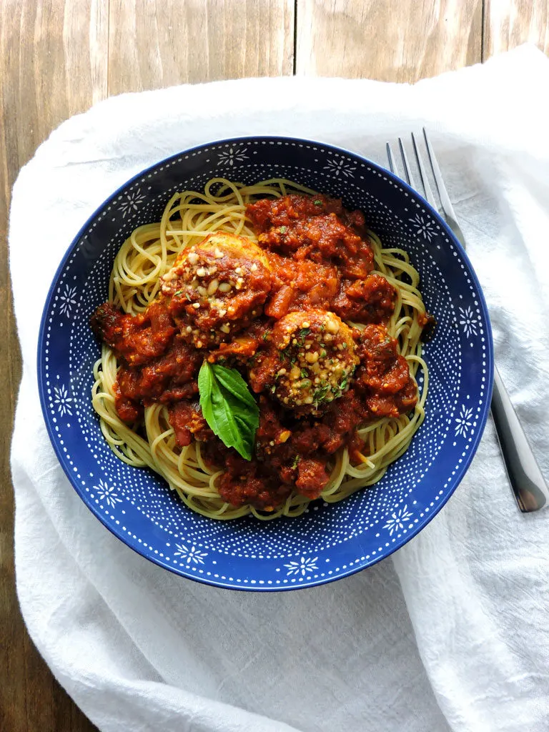 Eggplant Parmesan Meatballs