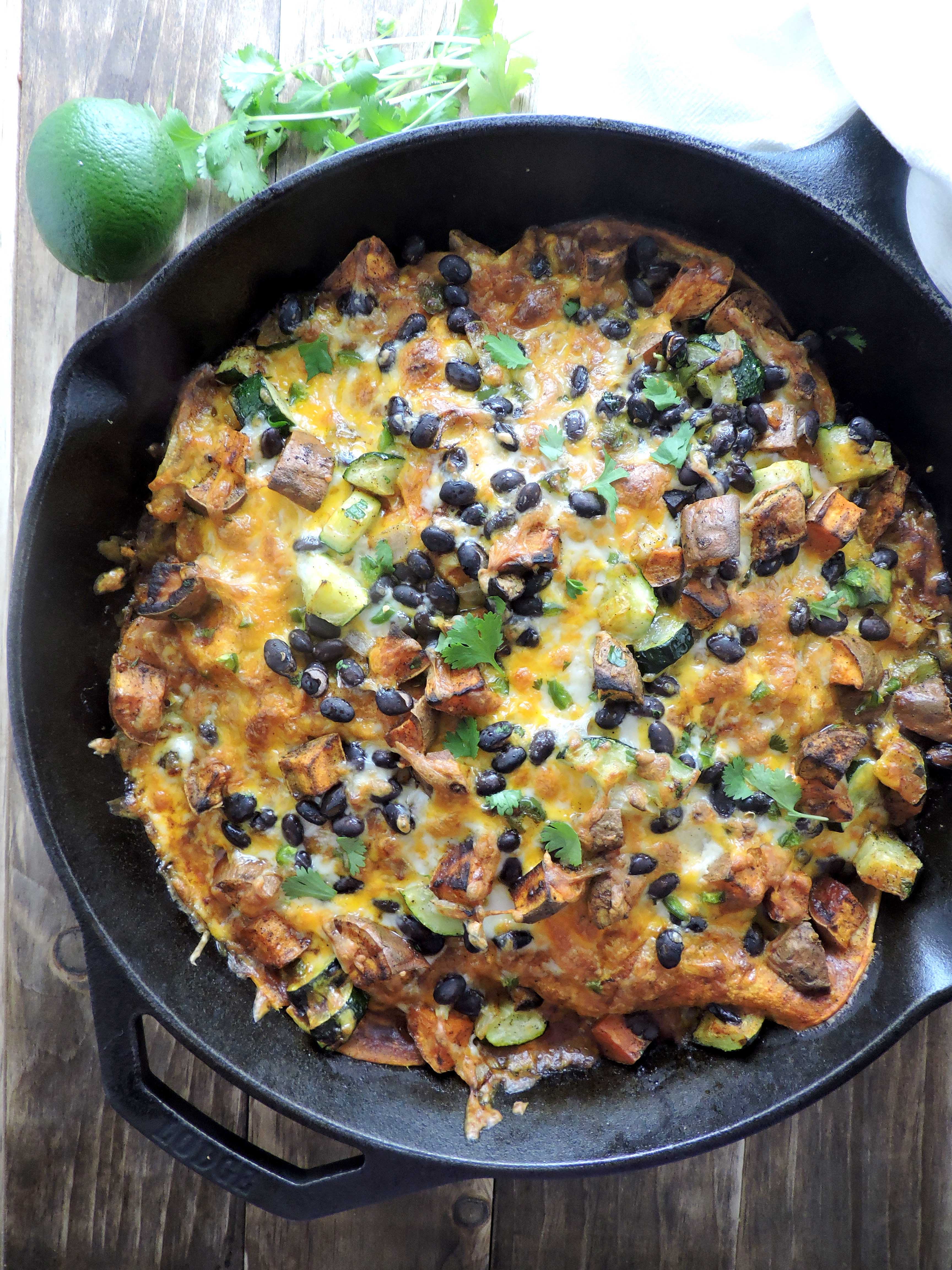 Layered Roasted Vegetable Enchiladas Fresh Fit Kitchen