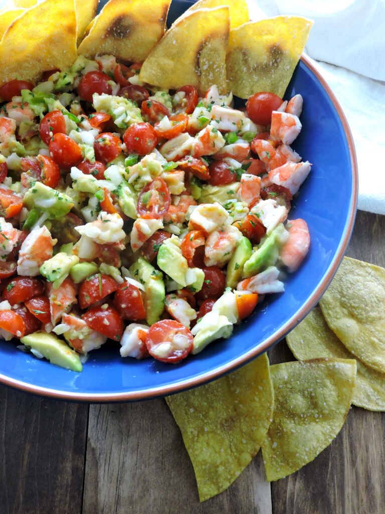 Quick Shrimp Ceviche with Cooked Shrimp - Fresh Fit Kitchen