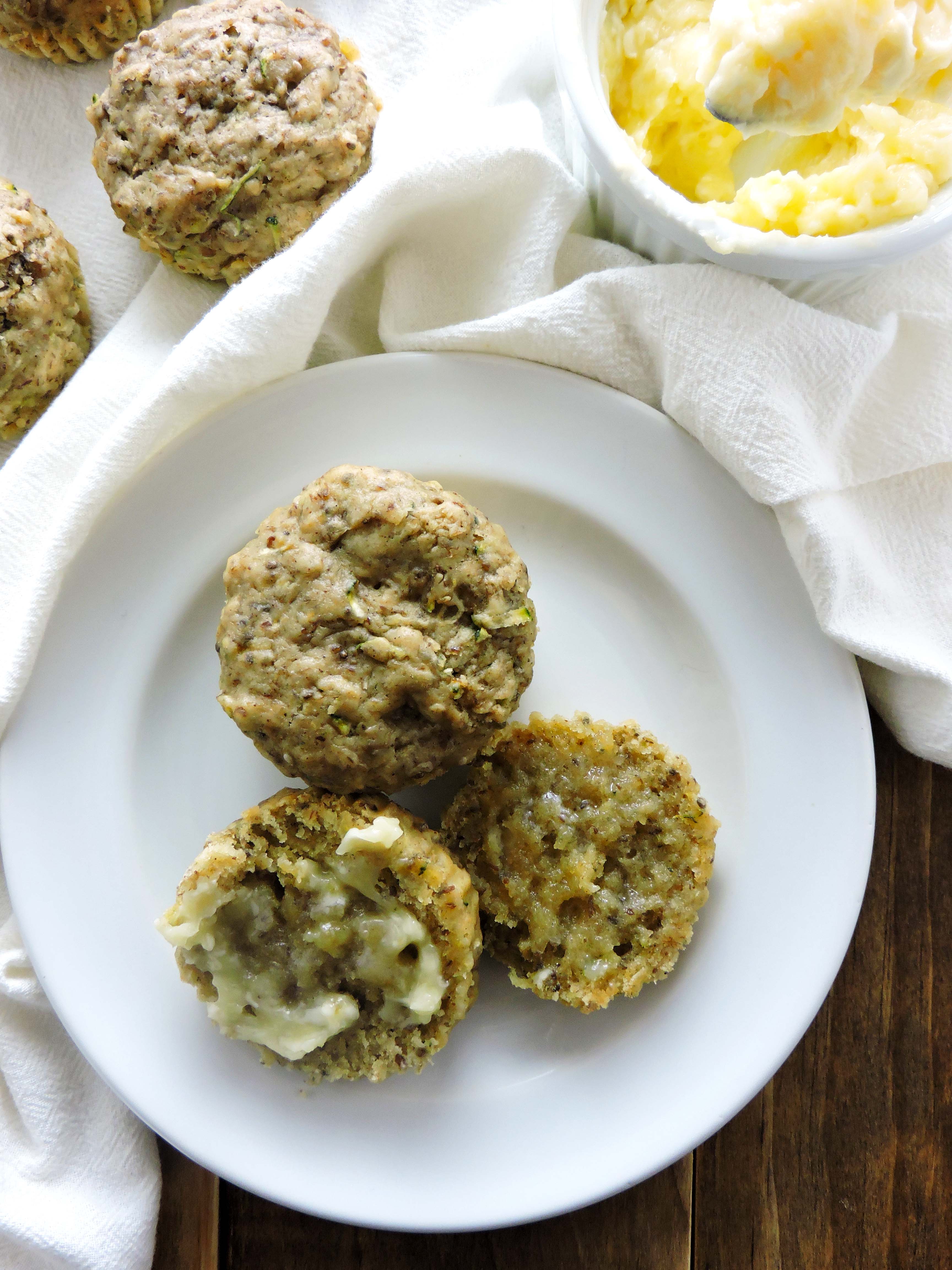 Zucchini Flax and Chia Morning Muffins Fresh Fit Kitchen