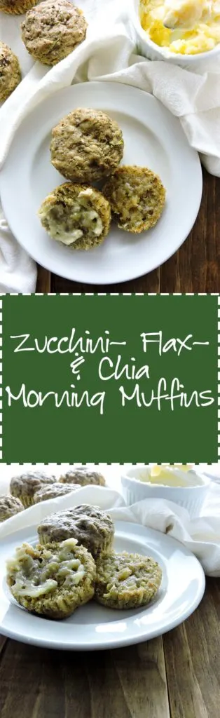 Zucchini Flax Chia Morning Muffins