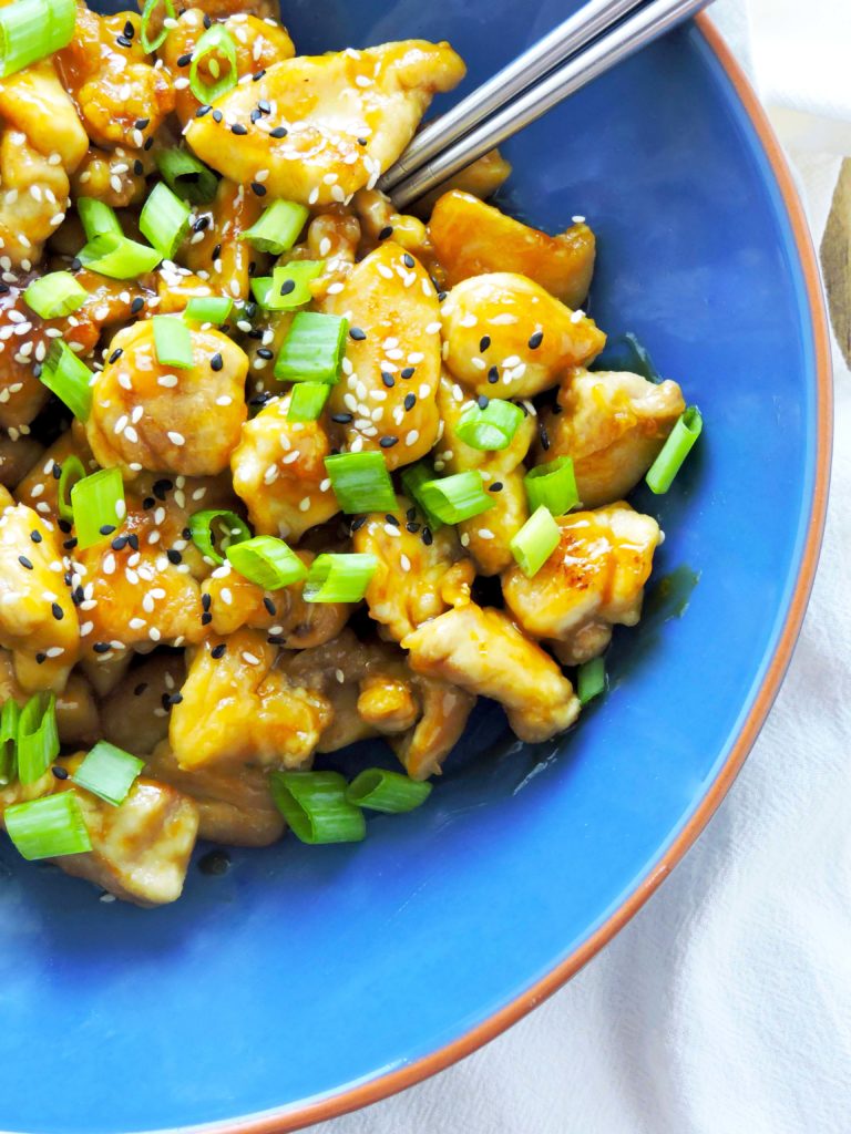 5 ingredient healthier orange chicken