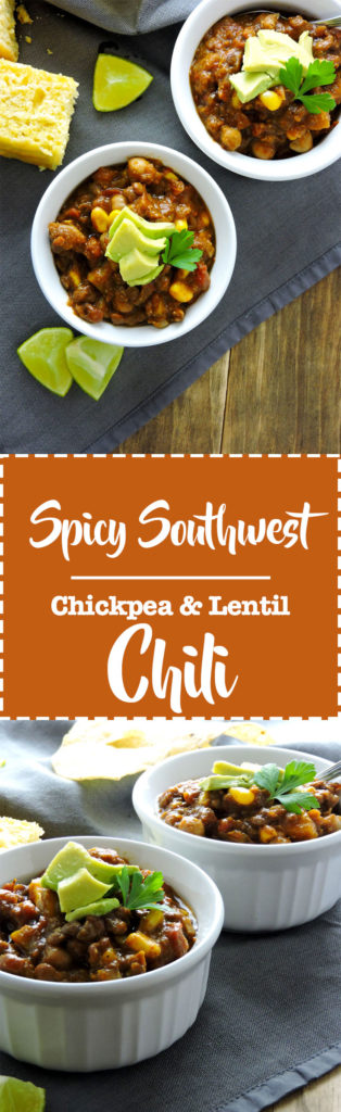 Spicy Southwest Lentil Chickpe Chili