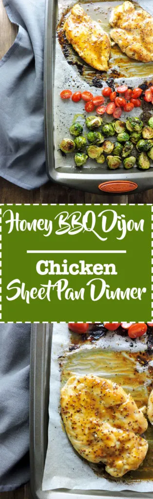 Honey Barbeque Dijon Chicken Sheet Pan Dinner