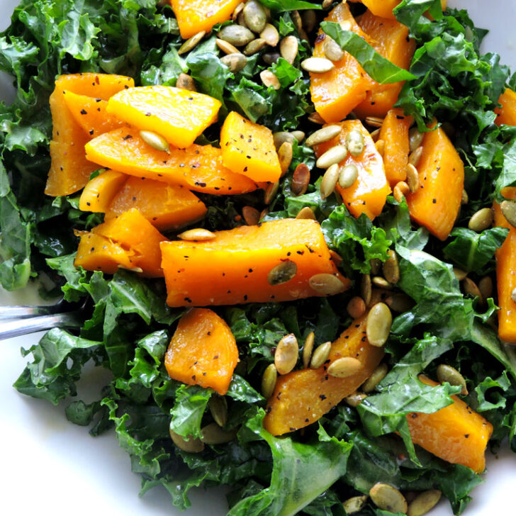 Kale and Roasted Butternut Squash Salad