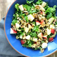 Kale Apple and Walnut Salad