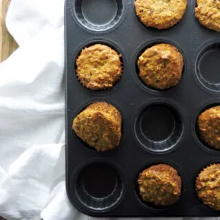 Oatmeal Chia Protein Muffins