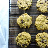 Pumpkin Chocolate Chip Monster Cookies