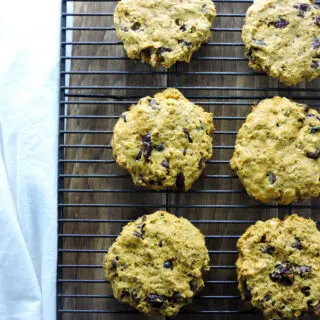 Pumpkin Chocolate Chip Monster Cookies