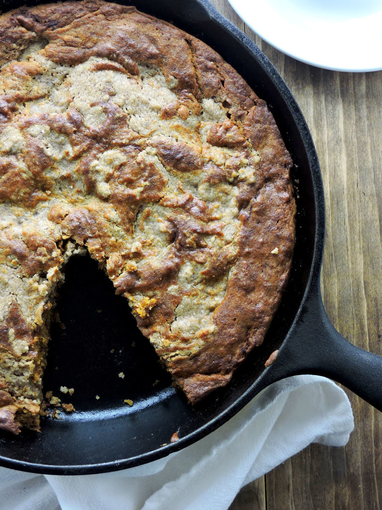 pumpkin coffee cake with brown sugar swirl