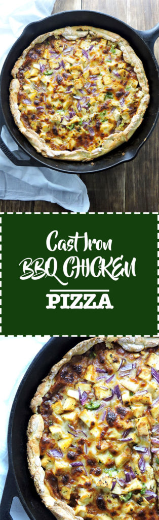 Cast Iron Barbecue Chicken Pizza