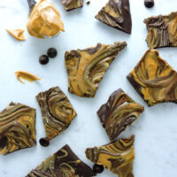 Chocolate Peanut Butter Bark with Sea Salt