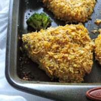 Crispy Chicken and Spicy Broccoli Sheet Pan Dinner