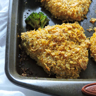 Crispy Chicken and Spicy Broccoli Sheet Pan Dinner