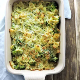 Skinny Broccoli Alfredo Bake