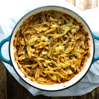 Cauliflower Mushroom Mac and Cheese