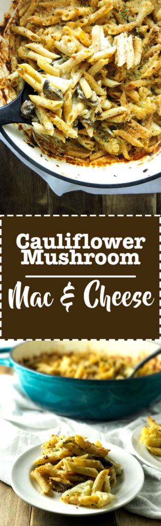 Cauliflower Mushroom Mac and Cheese