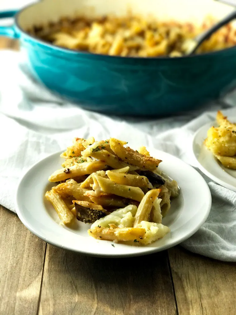 Cauliflower Mushroom Mac and Cheese