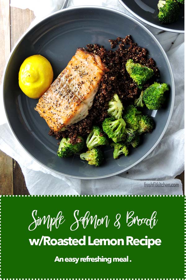 Simple Salmon and Roasted Broccoli Pin