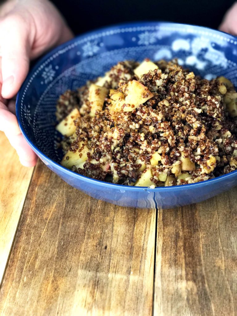 Apple Pie Quinoa Breakfast Bowl