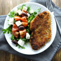 Easy Chicken Milanese with Salad