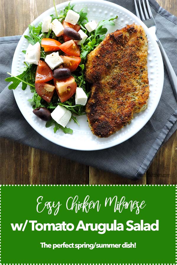 Easy Chicken Milanese with Salad