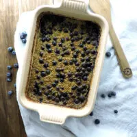 Baked Blueberry Steel Cut Oats