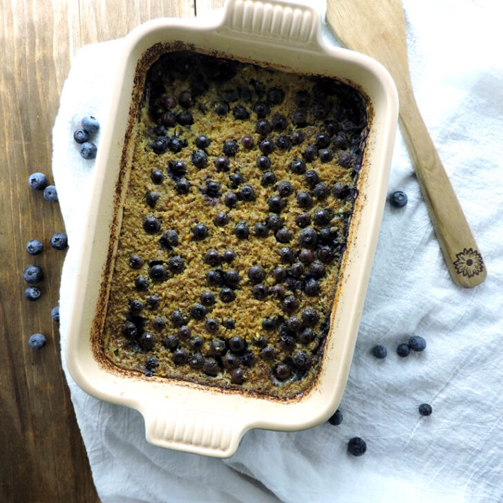 Baked Blueberry Steel Cut Oats and a Give Away!