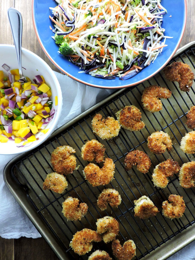 Coconut Shrimp Tacos with Mango Salsa