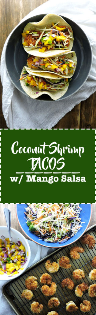 Coconut Shrimp Tacos with Mango Salsa