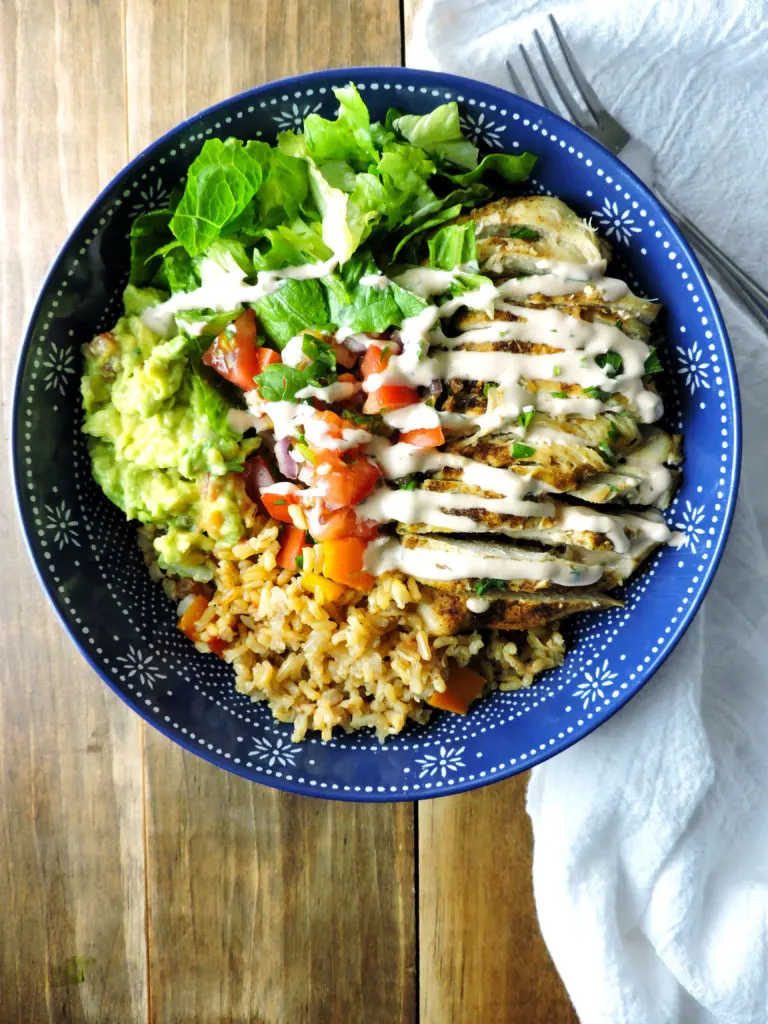 One Pan Burrito Bowl Bake