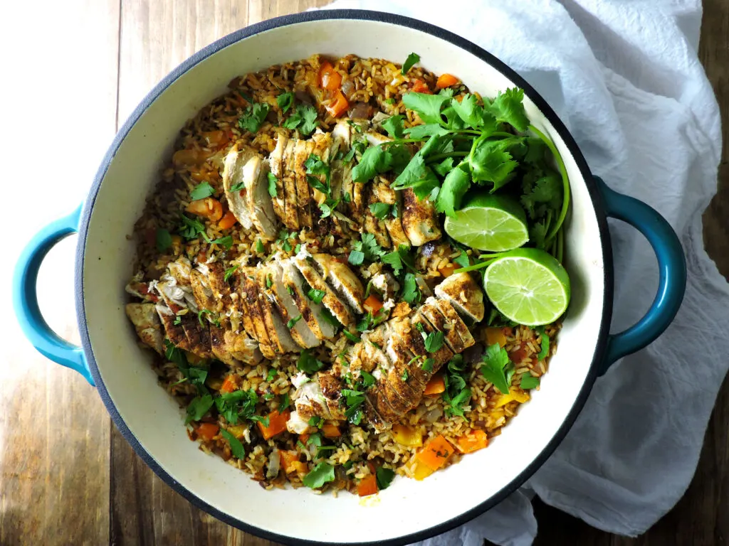 One Pan Burrito Bowl Bake