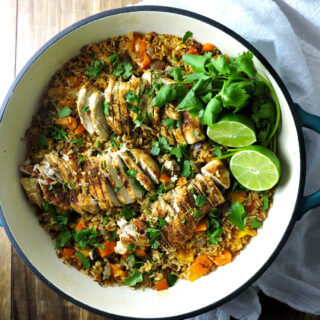 One Pan Burrito Bowl Bake