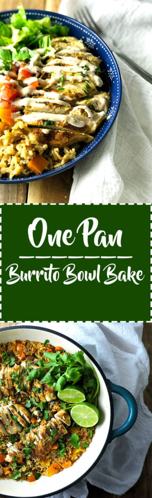 One Pan Burrito Bowl Bake