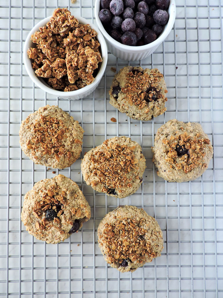 Gluten Free Blueberry Oat Breakfast Cookies