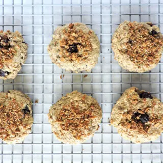 Gluten Free Blueberry Oat Breakfast cookies