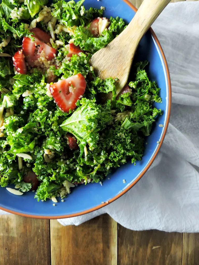 Strawberry Kale Grain Bowl