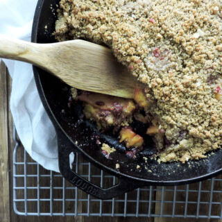 Super Easy Summer Gluten Free Fruit Crumble