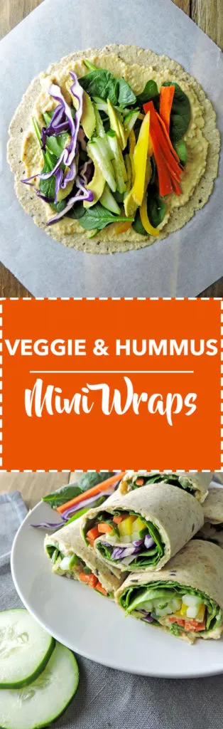 Veggie Hummus Mini Wraps