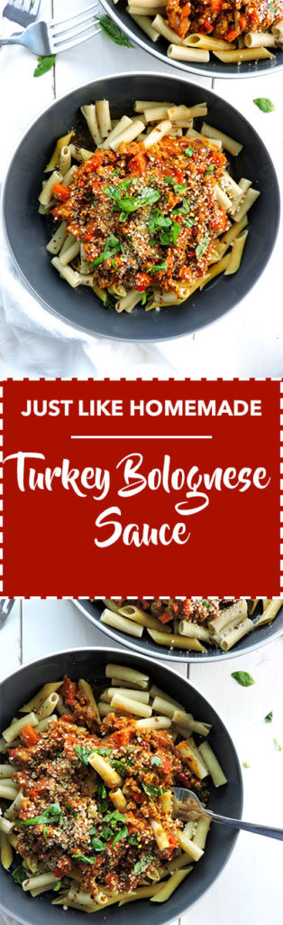 Just Like Homemade Turkey Bolognese