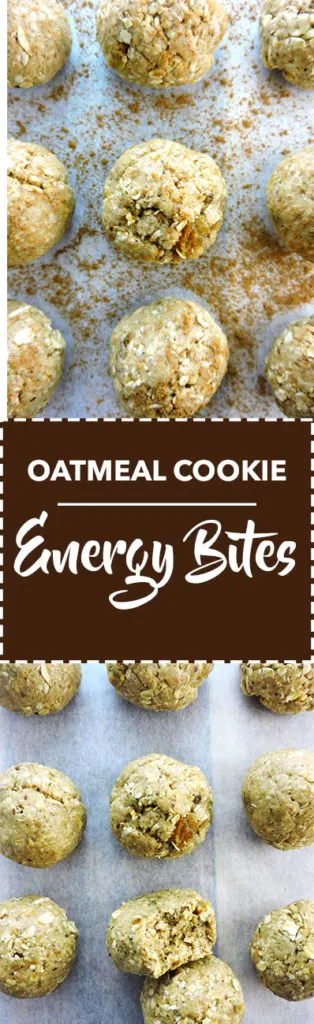 Oatmeal Cookie Energy Bites