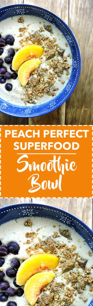 Peach Perfect Smoothie Superfood Bowl