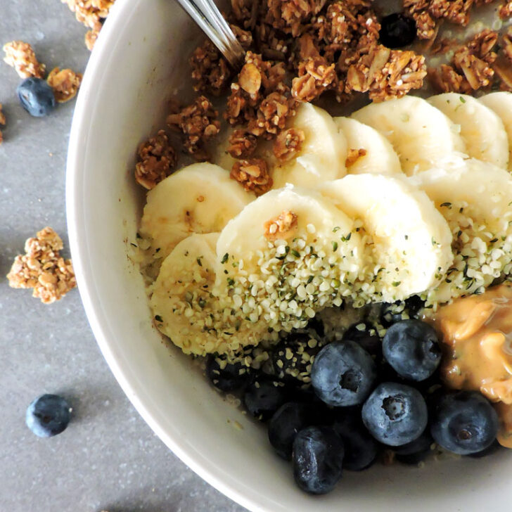 Blueberry Oatmeal Super Food Protein Bowls