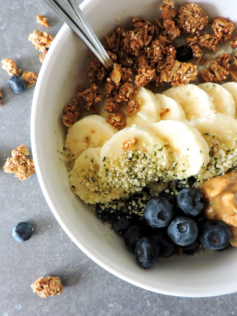 Blueberry Oatmeal Super Food Protein Bowl