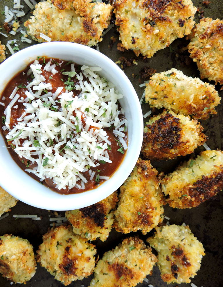 Italian Herb and Cheese Chicken Bites