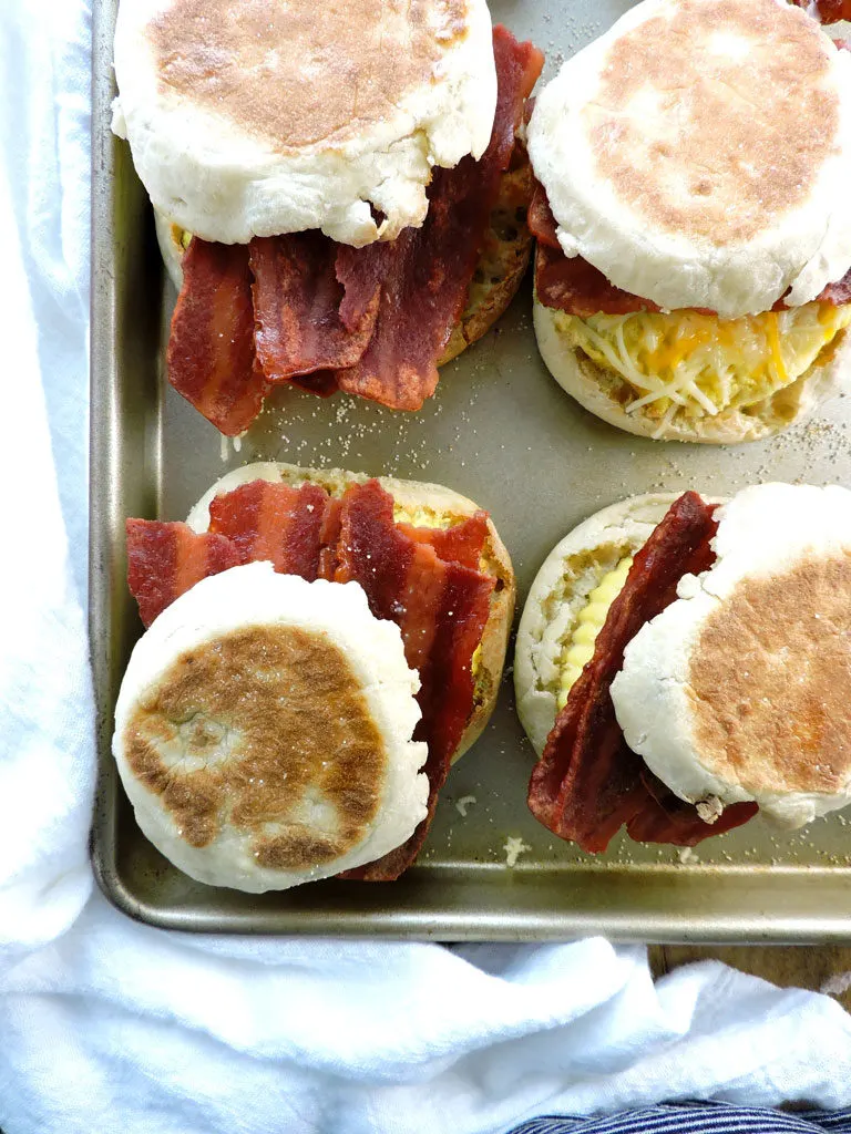 Make Ahead Healthy Breakfast Sandwiches