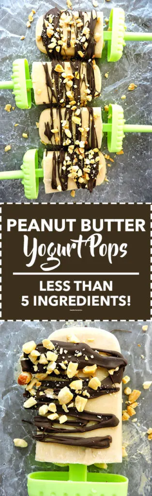 Peanut Butter Yogurt Pops