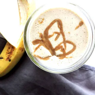 Almond Butter Banana Protein Smoothie